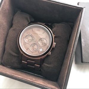 Michael Kors Runway Midsize Watch - Brown - MK5492